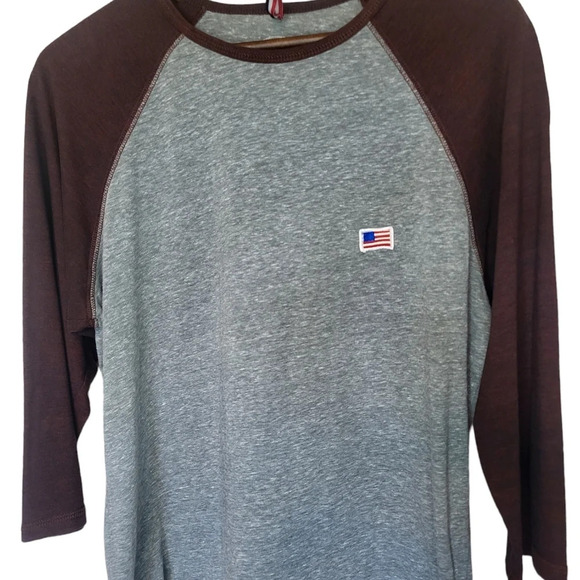 Matix USA Patch 3/4 Sleeve Baseball Tee Shirt - Picture 3 of 8